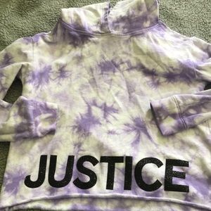 Justice cropped hoodie